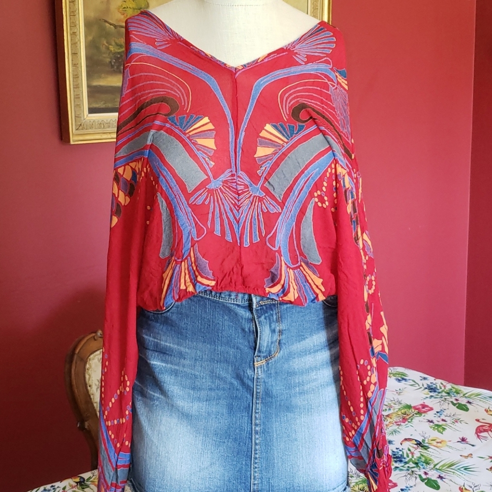 Free People Multicolored Top